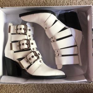 NWT Jeffrey Campbell White Caceres Booties